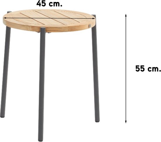 Table Basse Yoga 4 Saisons - Ø 45 cm. H 55 cm.