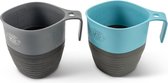 UCO Camp Cup Set 2 pièces mug pliable / gobelets bleu-gris