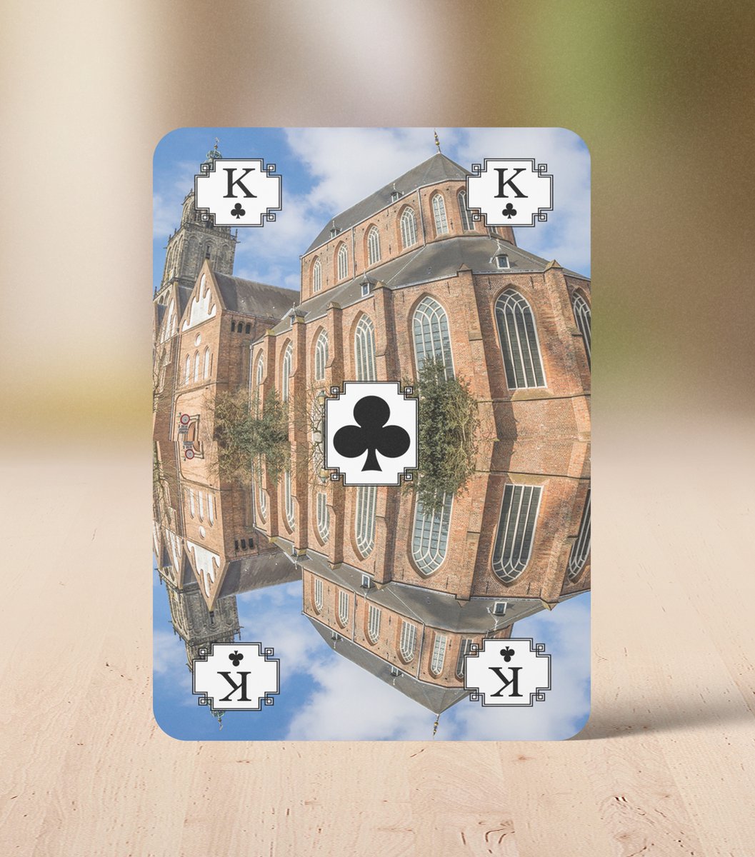 Cadeautip! Speelkaarten Groningen - Hoge kwaliteit - Zelf geproduceerd - kaartspel set - Luxe Speelkaarten - 54 kaarten - 28 afbeeldingen van Groningen - Huurdies - 70cm X 110cm