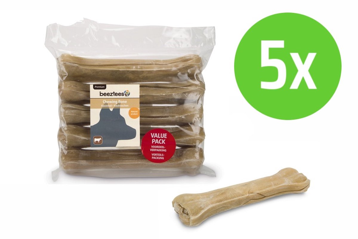Beeztees Thai Kauwbot 21,5 cm 5 Stuks - hondensnack - 5 verpakkingen
