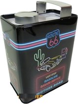 Spaarpot In Vorm Oil Can - Route 66 Mother Road (neon) (made in France)