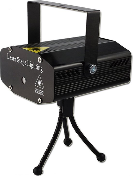 Wakyme Apollo Mini Laser Stage Lighting rood/groen muziek gestuurd