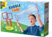 SES - Cube à Bubble - souffleur de bulles pour bulles carrées - y compris plaque et solution à bulles