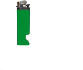 Aansteker gas met flesopener - Bieropener lighter - Gasbrander - Kaars / BBQ - Sigarettenaansteker - Gasaansteker - Groen