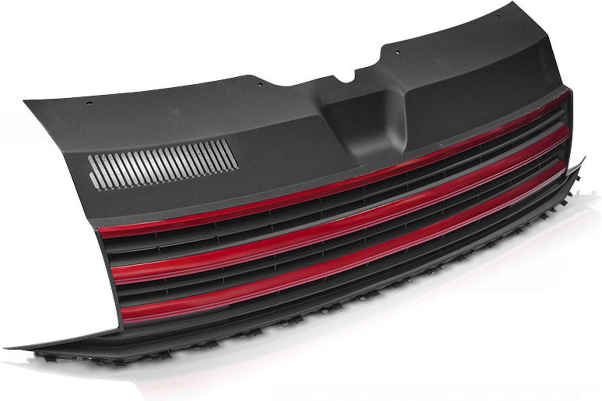 Grill ZWART ROOD VW T6 15-19