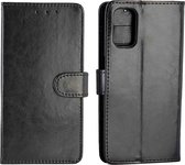 Mobigear Telefoonhoesje geschikt voor OPPO A52 Hoesje | Mobigear Wallet Bookcase Portemonnee | Pasjeshouder voor 3 Pasjes | Telefoonhoesje voor Pinpas / OV Kaart / Rijbewijs - Zwart