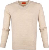Suitable - Merino Pullover V Beige - M - Modern-fit
