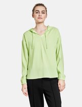 TAIFUN Dames Blouse met capuchon Pistachio-40
