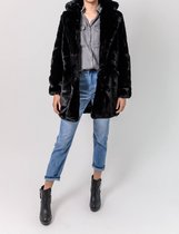 Faux Fur coat Zwart