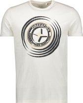 Haze & Finn T-shirt Tee Retro Star Mu17 0016 Blanc De Blanc Mannen Maat - M