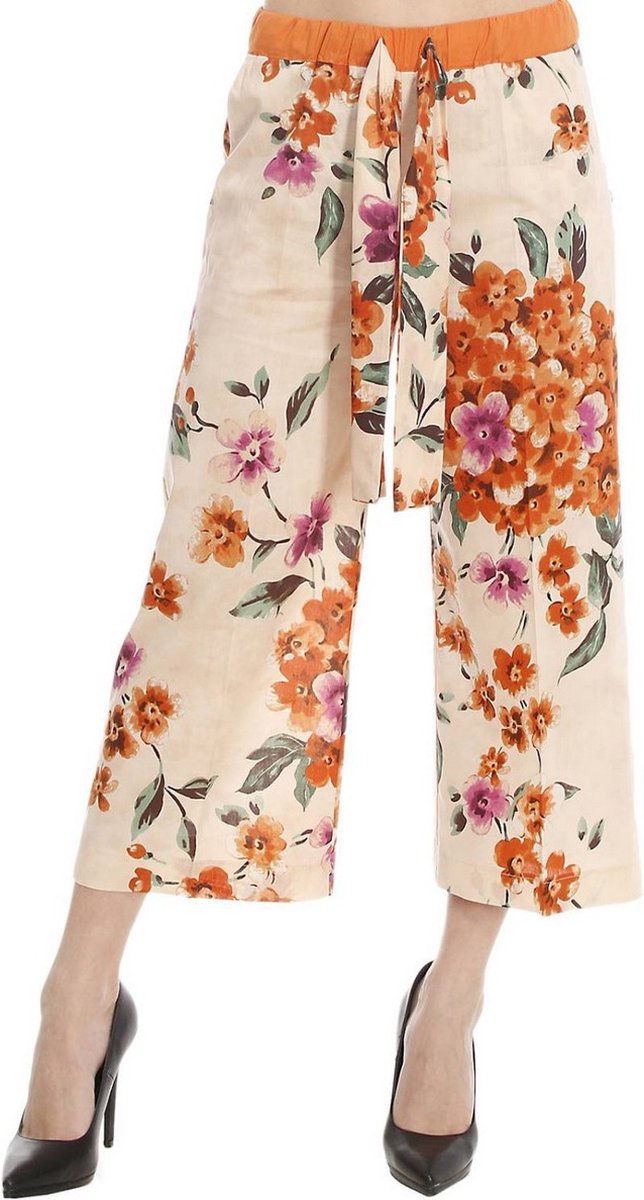 Twinset • losvallende pantalon met bloemenprint • maat S
