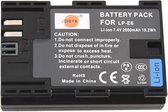 Vervangende Accu / Batterij LP-E6 / 2600mAh 7,4V voor Canon EOS 5D Mark II, EOS 5D Mark III, 7D MarkII, 7D MarkIII, EOS 5DS, EOS 6D, EOS 7D, EOS 60D, EOS 60Da, EOS 70D