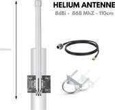 Helium 8 dbi Antenne - Lora / Helium antenne - HNT - Outdoor antenne - 868 MHZ - Fiberglass antenne - 110 cm