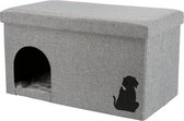 Trixie Kattenhuis Kimy Grijs 70X40X40 CM