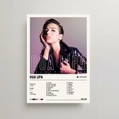 Dua Lipa Poster - Dua Lipa Album Cover Poster - Dua Lipa LP - A3 - Dua Lipa Merch - Muziek