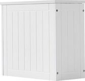 Unever Badkamer Kast - Wit Kastje - Opslag - Handdoekenkast - Opbergmand - Opbergbox - Opbergkast - Ruim - Houtlook - Modern Design