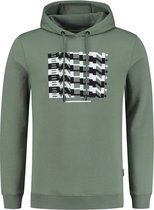 Ballin Amsterdam -  Heren Regular Fit   Hoodie  - Groen - Maat M