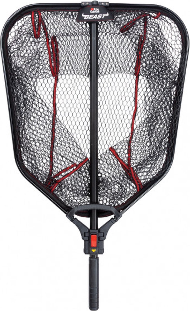 Abu Garcia Beast Net 80x70 cm - Lengte Steel 115cm - Schepnet Rubber Coated - Snoeknet - Zeebaars Net