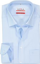 MARVELIS modern fit overhemd - lichtblauw - Strijkvrij - Boordmaat: 45