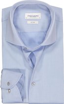 Profuomo slim fit overhemd - twill - lichtblauw (contrast) - Strijkvrij - Boordmaat: 42