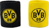 2 zweetbandjes/polsbandjes Borussia Dortmund geel + zwart