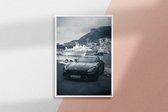 Poster Mercedes AMG GT #2  - 100x140cm - Premium Museumkwaliteit - Uit Eigen Studio HYPED.®