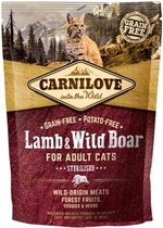 Carnilove lamb / wild boar sterilised kattenvoer 400 gr