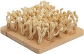 Bunny nature snuffleboard hout met sisal 24,5x24,5x10,8 cm