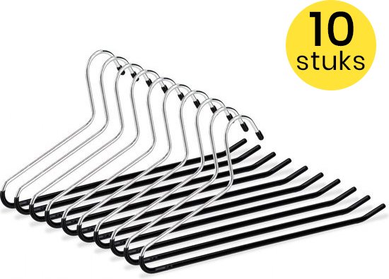 Levivo set kleerhangers, flexibele kleerhangers met stalen veerkern en