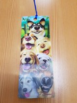 3D Boekenlegger honden