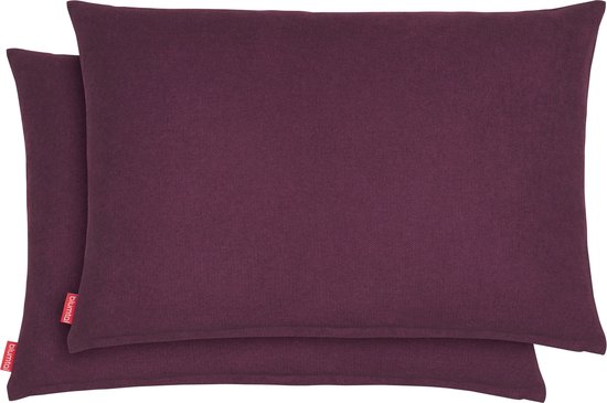 Blumtal Chenille Kussenslopen - Set van 2 - Zacht en met Blinde Rits - Kussenhoes 40 x 60, Aubergine - Paars