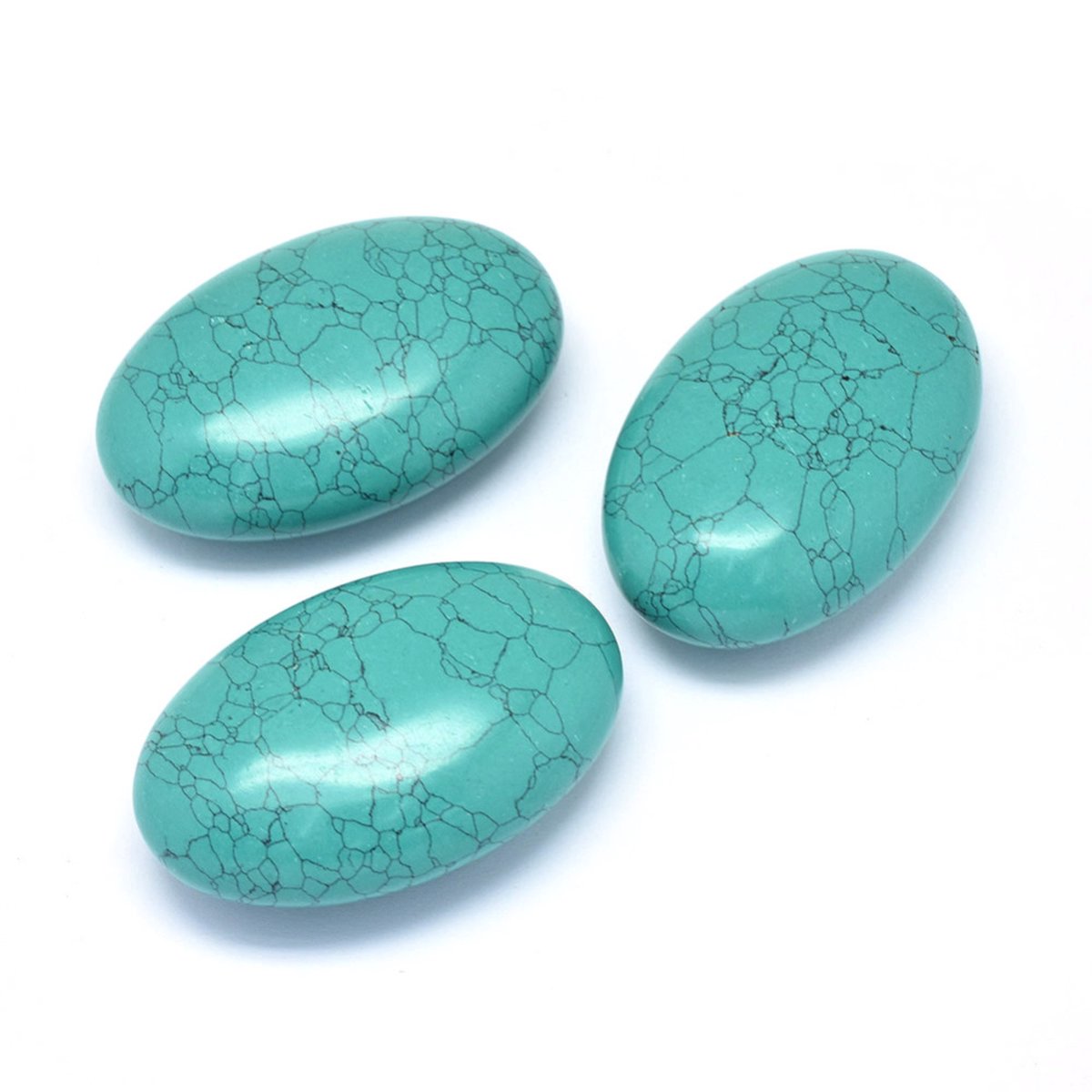 Sattva Rocks | Gua Sha | Hotstone | Coldstone | Edelsteen Massagesteen Oplegsteen Turquoise Guasha | 60x40mm