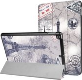 Apple iPad 6 9.7 (2018) Hoes - Mobigear - Tri-Fold Serie - Kunstlederen Bookcase - Eiffel Tower - Hoes Geschikt Voor Apple iPad 6 9.7 (2018)