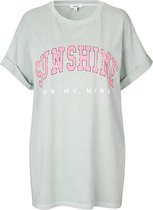 Grijs T-shirt met opdruk Sunshine - mbyM - Maat S
