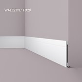 Plint NMC FD20 WALLSTYL Noel Marquet Sierlijst Lijstwerk tijdeloos klassieke stijl wit 2 m