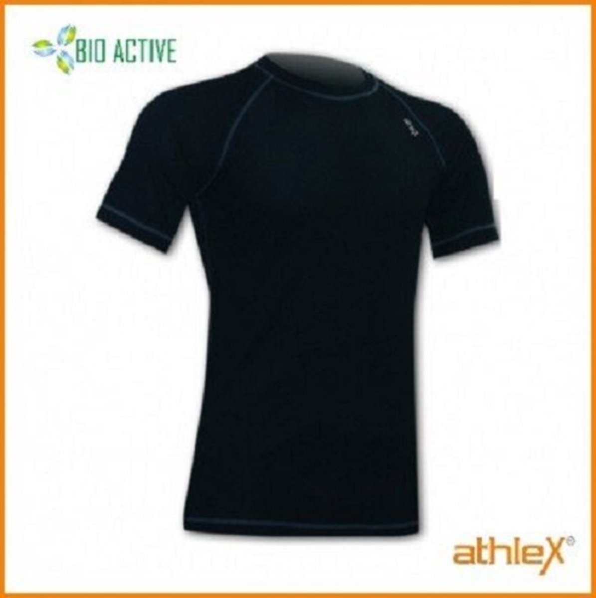 Athlex Bio Active Shirt korte mouw L Zwart