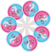 Cupcake Decoratie - Gender Reveal - Taarttopper - Girl or Boy - 10 stuks