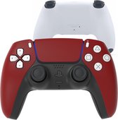 CS Draadloze Controller voor PS5 Rood Soft Touch Custom