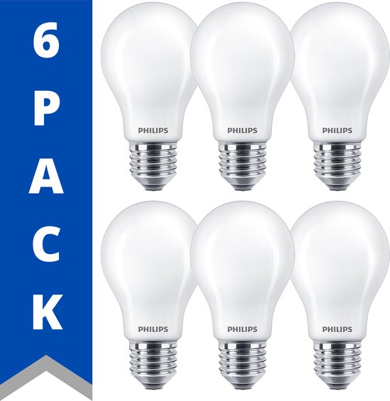 Philips Classic LED lampen E27 - Peer - 7W vervangt 60W - Warm wit licht - lumen -... | bol.com