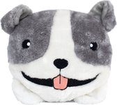 Zippy Paws ZP921 Squeakie Bun - Pitbull - Speelgoed voor dieren - honden speelgoed – honden knuffel – honden speeltje – honden speelgoed knuffel - hondenspeelgoed piep - hondenspee