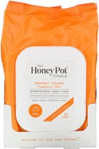 The Honey Pot Company - Normal Wipes - Parfum-vrij - Reinigingsdoekjes Gezichtsreiniging - Skinactive
