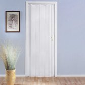 Fortesrl Luciana vouwdeur zonder glas in kleur wit met slot BxH 88.5x214 cm uitbreidbaar max. tot 120 cm