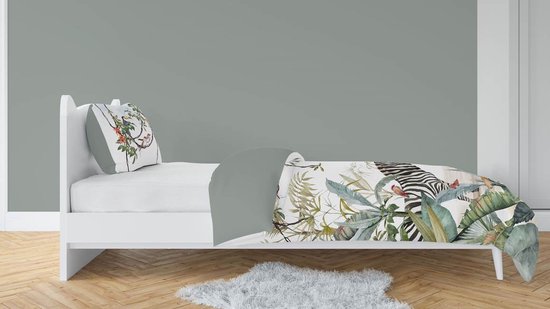 Snoozing Kya Dekbedovertrek - Junior - 120x150 cm - Groen van Merkloos — afbeelding 4
