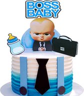 Taart Decoratie - Boss Baby - Taarttopper - Geboorte - Set - Babyshower