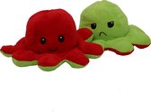 Octopus Knuffel Mood – Omkeerbaar Emotie Knuffel– TikTok Hype 2021 – Verschillende Kleuren – Blij en Boos - Rood Zwart/Wit Lieveheersbeestje