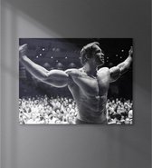 Wallmastr - Arnold Schwarzenegger - Wanddecoratie - Canvas - 100x70cm