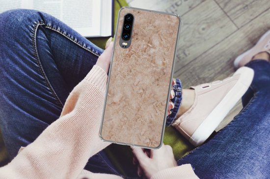 Coque Huawei P30 - Marbre - Marron - Motifs - Coque de téléphone en Siliconen