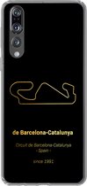 Geschikt voor Huawei P20 Pro hoesje - F1 - Circuit - Barcelona - Siliconen Telefoonhoesje - Cadeau voor man