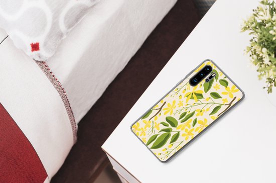 Coque Huawei P30 Pro - Bloem - Jaune - Motifs - Coque de téléphone en Siliconen