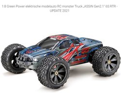 Absima ASSASSIN Gen2.1 6S Grijs, Zwart, Meerdere kleuren Brushless 1:8 RC auto Elektro Monstertruck 4WD RTR 2,4 GHz